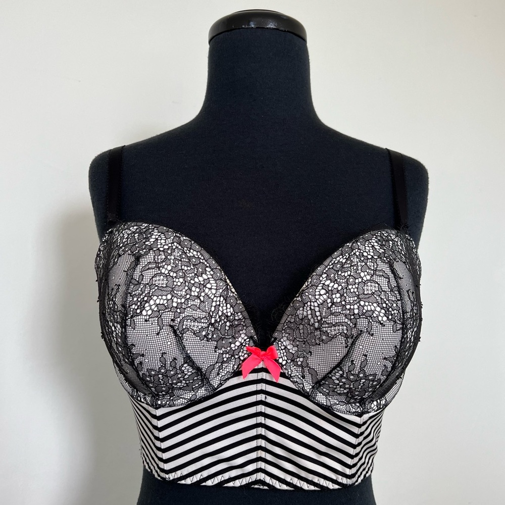 NWOT Victoria's Secret Very Sexy Demi Push Up Bustier Bra, 34DD